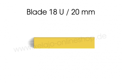 Microblading Blades 18U gelb 0,20 mm