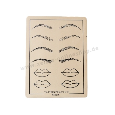 Microblading Übungshaut Augenbrauen und Lippen | Übungsleder