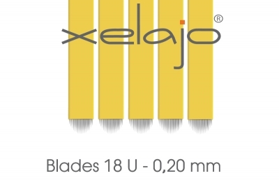 Microblading Blades 18U 0,20 mm  gelb