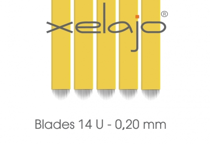Microblading Blades 14U gelb 0,20 mm