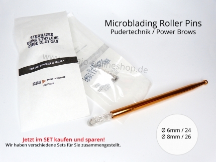 Microblading Blades Roller Pin Set - Pudertechnik - Powerbrows
